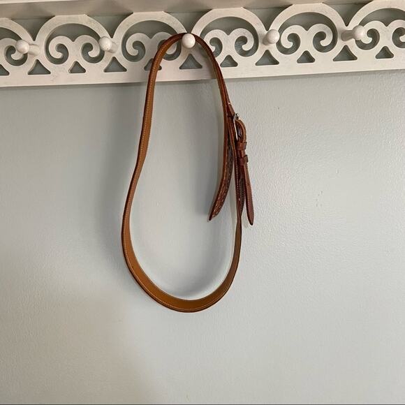 Vintage Western tooled leather belt M/L main image 4